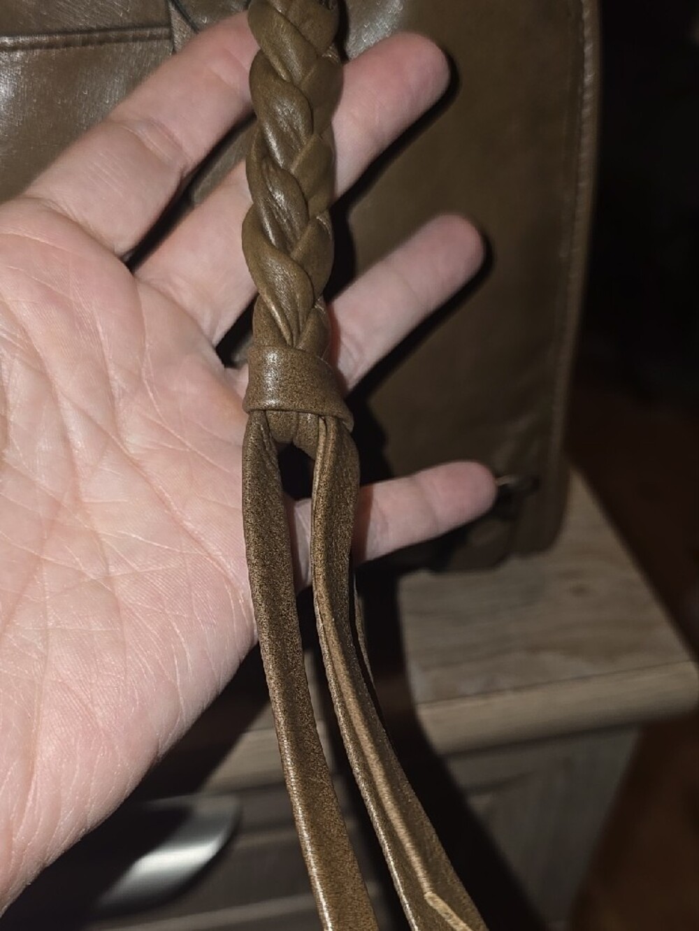 Olive Brown Leather Satchel Bag - Rebecca Minkoff - Picture 3 of 5
